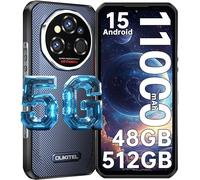 OUKITEL WP55 Ultra, Telephone Portable Incassable, Imagerie Thermique, 6.6”FHD+ 120 Hz, 48 Go + 512 Go / 2 to,Android 15, débloqué, 11000 mAh, 108 MP+ 32 MP, Double SIM 5G / NFC/Face ID, Gris