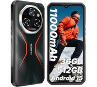 OUKITEL WP55S Smartphone Incassable, 36Go+512Go/2To Telephone Incassable, 11000mAh/33W,64MP+32MP Telephone Chantier, 120Hz 6.6" FHD,Android 15, Dual SIM/GPS/NFC/OTG/Fingerprint, Orange