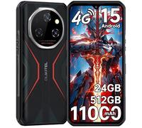 OUKITEL WP55S Téléphone Portable 24Go + 512Go 6 6"" FHD+ 120Hz 11000mAh Android 15 Smartphone Incassable/NFC/GPS/IP68 Orange