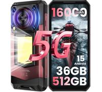 OUKITEL WP56 5G Smartphone Robuste Android 15, 36Go+512Go 16000mAh 6.8"" 120Hz 108MP Telephone avec Haut-Parleur 128dB NFC, Rouge