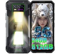 OUKITEL WP58 Pro 5G Smartphone Robuste 24GO+512GO Écran 6.7"" 10000mAh Téléphone Incassable Android 15 64MP AI Dual SIM/NFC/GPS Vert