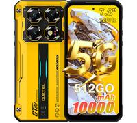 Oukitel WP60 5G Smartphone Robuste 36Go + 512Go 10000mAh/33W 108MP Caméra 7,2'' 120Hz Écran IP68 Téléphone Dual SIM NFC GPS - Jaune