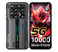 OUKITEL WP60 5G Smartphone Robuste - 36Go + 512Go - 10000mAh - HD 7,2"" - 108MP - Android 15 - NFC GPS Double SIM - Noir