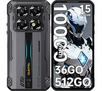 OUKITEL WP60 5G Telephone Portable Incassable 36GO+512GO 7.2" 10000mAh Smartphone Incassable Android 15 Dual SIM/GPS/NFC Noir