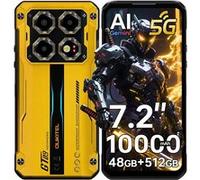 OUKITEL WP60 5G Telephone Portable Incassable 7.2" 48GO+512GO 108MP Dual SIM/NFC Jaune Orange