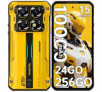 OUKITEL WP60 - Telephone Portable Incassable 5G,24(8+16)+256GO/2TO TF,10000mAh Telephone Incassable Android 15,7.2" HD+,120Hz Telephone Chantier Dimensity 7025,108MP+32MP/5G/GPS/NFC/OTG,Or