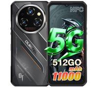 OUKITEL WP62 5G Smartphone Robuste 36Go + 512Go 11000mAh/33W 108MP Caméra 6,6'' Écran IP68 Téléphone Double SIM NFC GPS - Noir