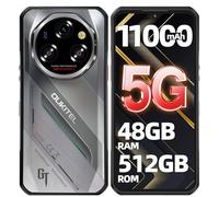 OUKITEL WP62 5G Telephone Portable Incassable Android 15, 48Go RAM+512Go ROM/2To Smartphone Incassable, 11000mAh/33W, 6.6" FHD+ 120Hz, Caméra 108MP, Dual SIM/NFC/OTG/Face ID, Telephone de Chantier