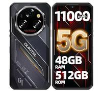 OUKITEL WP62 5G Telephone Portable Incassable Android 15, 48Go RAM+512Go ROM/2To Smartphone Incassable, 11000mAh/33W, 6.6" FHD+ 120Hz, Caméra 108MP, Dual SIM/NFC/OTG/Face ID, Telephone de Chantier