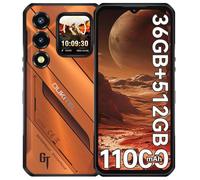 OUKITEL WP66 5G Téléphone Portable Incassable 36GB+512GB 6,6"" 11000mAh 108MP Caméra Android 16 Smartphone Double SIM/NFC/GPS Orange