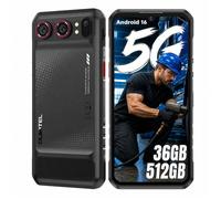 OUKITEL WP68 Air Telephone Portable Incassable 36(12+24)+512Go, 8000mAh, 6.88"" HD+ 120Hz, 5G Telephone Android 16, 64MP, NFC, Noir