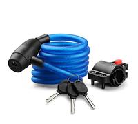 OUKMXSY Antivol de vélo Portable avec 2 clés, câble en Acier allongé, antivol pour Cadre, Casque, VTT, équipement de Moto, antivols de Cyclisme