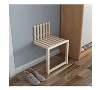 OUKMXSY Chaise Pliante Murale, Tabouret à Langer Invisible en Bois Massif, Peut être utilisé pour Changer de Chaussures, économiser de l'espace, Le Poids Maximum est de 150 kg