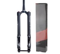 OUKMXSY Fourche à Suspension pneumatique pour VTT, Fourche inversée en Alliage d'aluminium de 1-1/2", Course de 140 mm, axe 15 x 110 mm, avec réglage du Rebond, Accessoires