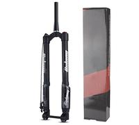 OUKMXSY Fourche à Suspension pneumatique pour VTT, Fourche inversée en Alliage d'aluminium de 1-1/2", Course de 140 mm, axe 15 x 110 mm, avec réglage du Rebond, Accessoires