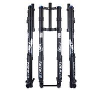 OUKMXSY Fourche à Suspension pour VTT, débattement de 160 mm, Alliage d'aluminium, réglage du Rebond, axe traversant 15 x 150 mm, Fourche inversée DH Speed Drop, Accessoires