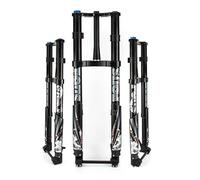OUKMXSY Fourche à Suspension pour VTT, Fourche pneumatique inversée à Double épaulement 26/27,5/29 Pouces, réglage du Rebond 110 x 15 mm, Accessoires de débattement 160 mm