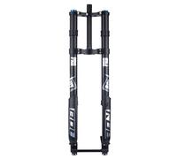 OUKMXSY Fourches à Suspension pneumatiques pour VTT, Fourche inversée 26/27,5/29 Pouces, débattement 160 mm, Double épaulement, axe traversant 15 x 150 mm, Accessoires