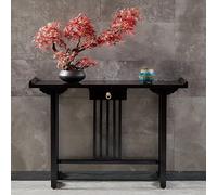 OUKMXSY Table d'autel personnelle pour Bouddha, Jour des Morts en Bois avec Rangement, Puja spirituelle au Sol, pour Salon, Chambre, Bureau, Salle de Bain (100 x 35 x 80 cm)