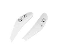 Oulages Intérieurs Lot 2 Interrupteurs D'essuie-glace Pour Volant Voiture Couvercle Commande Phare Accessoires Pour VW ID.3 ID.4 ID3 ID4 CROZZ ID6 Voiture Autocollant Garniture(BLANC)