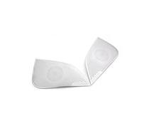 Oulages Intérieurs Pour Tesla Pour Model 3 Voiture Colonne Avant Toit Klaxon Capot Haut-parleur Couverture Son Cadre Décoratif Paillettes Un Pilier Klaxon Voiture Autocollant Garniture(Silvery C)