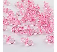Oulensy Mini Pacifier Factice 50pcs Acrylique Sucettes Tableau Scatter Confettis Cotillons Décoration pour Le Baptême De Bébé Douche Anniversaire