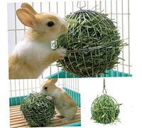 Oulensy Pet Supplies Hay Manger des Aliments À Billes Acier Inoxydable Placage Herbe pour Lapin Porte Balle Guinée Pig Pet Supplies Hamster
