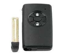 Oulesh Coque de télécommande de Voiture pour Toyota RAV4 Vitz Ractis, Coque de clé télécommande Intelligente à 2 Boutons avec Petite clé Non coupée
