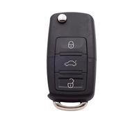 Oulesh Coque de télécommande de Voiture pour VW Golf 4/5 Passat B5 B6 Polo, clé de Voiture Pliable à Coque de clé Rabattable, 3 Boutons