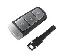 Oulesh Coque de télécommande de Voiture pour VW Passat CC B6 B7 B7L 3C R36 Maogotan, Couvercle de Carte à Puce avec Petite Lame de clé, étui de clé avec Lame