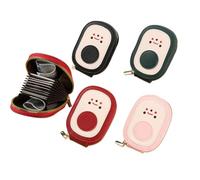 OuLi Store 4PCS Porte Cartes, Petit Porte Monnaie,Multi Usages Porte Cartes De Crédit Fermeture Eclair Protection RFID Similicuir