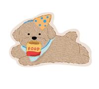 OuLi Store Tapis de Bain Antidérapant Absorbant,Tapis Salle de Bain Diatomite,Facile à Nettoyer,Séchage Rapide,Super Absorbant,Tapis de Bain pour Portes de Salle de Bain (Chien Heureux, 60X90CM)