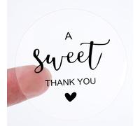 Ouligay Lot de 120 autocollants de remerciement ronds avec inscription « Thank You » - 5 cm - Pour communion, confirmation, enveloppes, sacs cadeaux de mariage