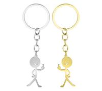 Ouligay Lot de 2 porte-clés Doigt du Milieu drôle Porte-clés drôle Doigt d'honneur Cadeau pour couples et amis, cadeaux amusants pour hommes femmes poisson d'avril Halloween Noël