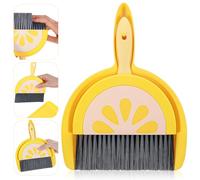 Ouligay Mini balayette et pelle, pelle et balayette - Petit balai de table avec pelle - Kit de balayage de table pour la maison, le bureau, l'école, le nettoyage des animaux de compagnie