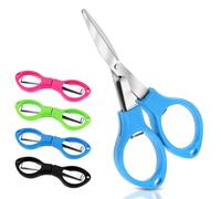 Ouligay Mini ciseaux pliants - Portable en forme de lunettes - Ciseaux de bricolage pliables pour la maison, le bureau, l'école, les projets de bricolage