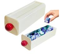 Ouliget Boîte de rangement pour capsules lave-vaisselle, tiroir de rangement à suspendre pour détergent, évier de cuisine, armoire, porte, rangement pour dosettes de lavage, aliments emballés,