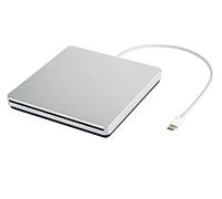 Oulin Lecteur CD DVD externe USB C graveur CD/DVD graveur portable mince dans lecteur CD DVD pour MacBook Pro/Air/Mac/ordinateur portable/Windows 10 (argent)