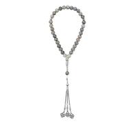 Oulitigy Tasbih Avec 33 Perles En Pierre Rondes 10mm Chapelet Cadeau Perles De Prière Cadeaux Pour L'Aïd Et Sacrifice