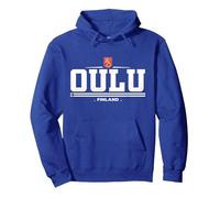 Oulu Finland/Suomi Sweat à Capuche, Unisexe pour Adultes, Bleu Royal, XXL