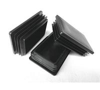OuM Lot de 20 bouchons rectangulaires en plastique - 40 x 100 mm - Noir