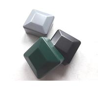 OuM Lot de 5 capuchons de poteau carrés - 50 x 50 mm - Noir