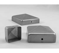 OuM Lot de 5 capuchons de protection en métal (acier brut) 80 x 80 mm, 80x80mm