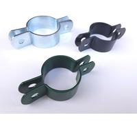 OuM Lot de 5 colliers de serrage moyens de 60 mm pour poteaux de clôture/poteaux - Verts.