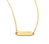 OUMAY Bijoux gravés en calligraphie arabe plaqués or 18K - Message Inspirant et symbolique - Amour, foi, protection - Cadeau femme anniversaire, noel (Aime-toi)