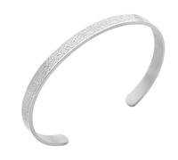 OUMAY Bracelet & Collier Ayat Al Kursi Plaqué Or 18K Acier Inoxydable, Protection Spirituelle pour Musulman - Gravé en Calligraphie Arabe - Cadeau Aid, Ramadan, Mawlid (Bracelet Argent)