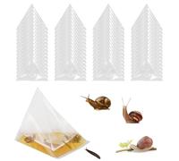 OUMDON Jetables Pièges à Limace de Jardin: 60 Piege Limace Piège à Escargots Catcher - Piège à Bière Anti Escargots Sac Transparent pour Verger Potager (60)