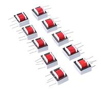 Oumefar 10 Pcs/Pack EI14 Transformateur d'isolation Audio Haute efficacité 600 : 600 Ohm Transformateur Audio 1 : 1 pour contrôle Automatique