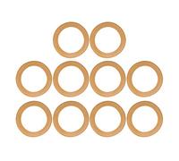 Oumefar 10 Pièces Anneau de Piston en Caoutchouc Cylindre Anneau en Caoutchouc Accessoires de Pompe Isolés pour Compresseur D'air Silencieux sans 550 W Tools