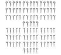 Oumefar 100 Pièces Vis Autoperceuse Hexagonale en Acier Inoxydable Haute Résistance Vis Autotaraudeuses pour Appareils de Bureau à Domicile Réparations de Meubles en Bois Inventions